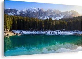 Kép - Karersee tó (90x60 cm)
