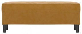 barna bársony pad 100 x 35 x 41 cm