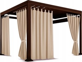 Vastag Függönyök Teraszra 155x220 Vállpántos Kerti Függönyök Vízálló