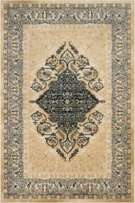 Isfahan Brenda Gyapjú Szőnyeg Világos Bézs Nappali Dísz 200x300 cm