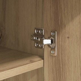 Széf fiókkal Musta tammi 42.5 x 40 x 93 cm Faanyag