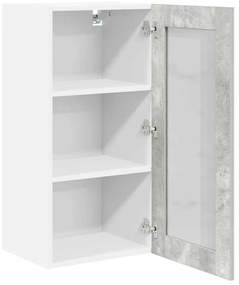 Függő szekrény Riga 2 pcs Beton Szürke 40 x 31 x 80 cm Faanyag