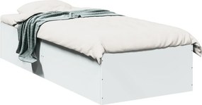 vidaXL fehér szerelt fa ágykeret 100 x 200 cm