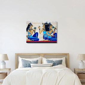 Kép - egyiptomi festmények (üvegen) (70x50 cm)