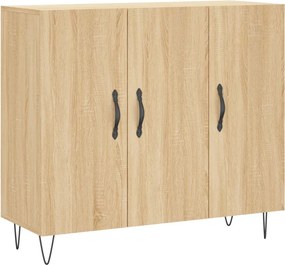 vidaXL sonoma tölgy színű szerelt fa tálalószekrény 90 x 34 x 80 cm
