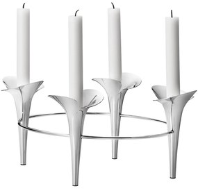 Rozsdamentes acél gyertyatartó Bloom - Georg Jensen