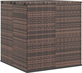 vidaXL barna polyrattan kerti párnatartó doboz 100 x 97,5 x 104 cm