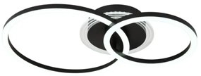 Globo 48039-30 - LORETTA LED mennyezeti lámpa 30W, 33x50 cm, fekete
