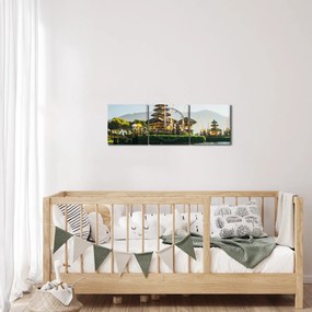 Mount Batur kép (órával) (90x30 cm)