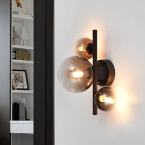 Brilagi - LED fali lámpa MILLA 3xG9/3W/230V barna/füstös barna