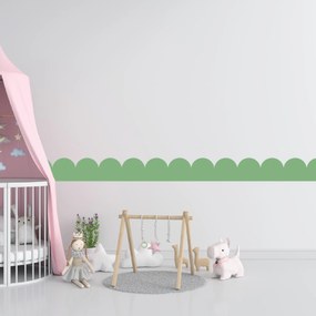 PIPPER. Textil öntapadó tapéta - Mini Ív - Palack zöld színű Szín: Sápadt