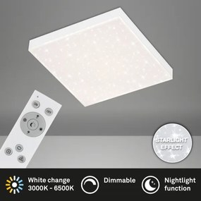 Briloner 7381-016 - LED Dimmelhető mennyezeti lámpa STARRY SKY LED/15W/230V + távirányító
