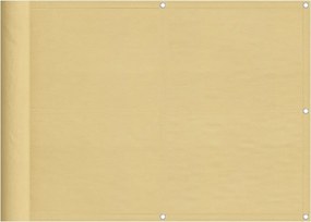 vidaXL homokszínű 100% oxford poliészter erkélyparaván 75 x 800 cm