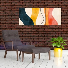Kép - Minimalista színes illusztráció II. (120x50 cm)