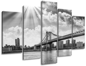 Gario Vászonkép Brooklyn New York - 5 részes Méret: 125 x 70 cm