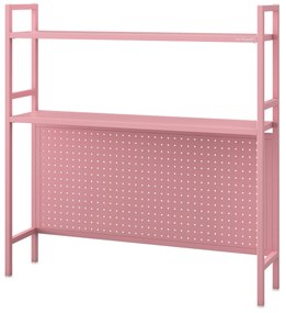 JENNY fém íróasztali feltét, 950 x 980 x 220 mm, rózsaszín