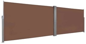 vidaXL barna behúzható oldalsó napellenző 160 x 600 cm