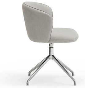 Világosszürke kárpitozott étkezőfotel szett 2 db-os Add – Teulat