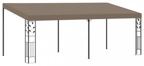 vidaXL tópszínű falra szerelhető pavilon 6 x 3 x 2,5 m