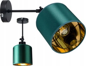 Lámpa Fali lámpa állítható Loft Lámpabúra arany