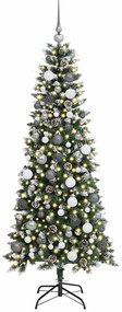 Mű karácsonyfa LED -es lámpákkal Zöld 180 cm PVC