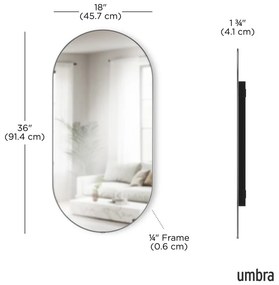 Fali tükör 46x91 cm Hubba – Umbra