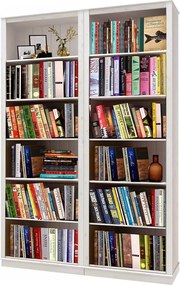 Fehér borovi fenyő könyvespolc 148x223 cm Anita – Støraa