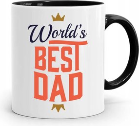 Bögre Fekete Apák Napi Ajándék Best Dad fényképes nyomtatással