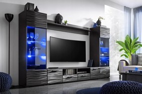 Modica Furnival Bútorlap fekete 3D Led