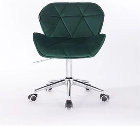 HR111K Sötétzöld modern velúr szék