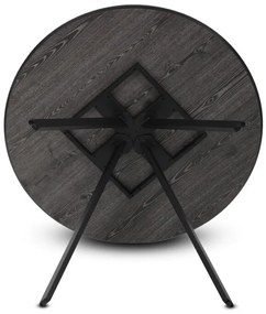 Kerek étkezőasztal 100x100cm, laminált, szürke tölgy, HT-R5010 GREY