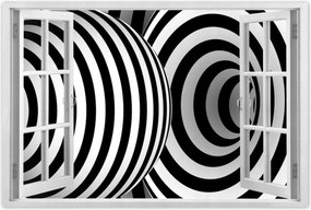 Poszterek 60x40 Absztrakt fekete-fehér