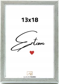 Képkeret 13x18 üveg ezüst univerzális