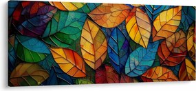 Kép - Levélmozaik (120x50 cm)