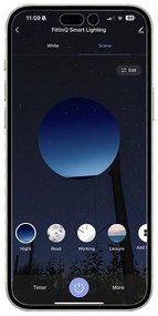 Okos mennyezeti lámpa fekete füstüveggel 6 Wifi G9-es foglalattal - Uvas