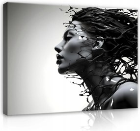 Vászonkép Nő Absztrakt Vászon Falikép 60x40