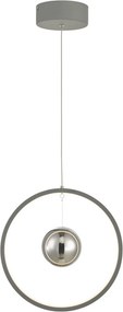 DAR LIGHTING MER0139 MERCURY Modern Függesztett Lámpa Ezüst, Szürke LED IP20