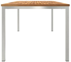 Kültéri Étkezőasztal 200x90x74.5 cm Tömör Tíkfából