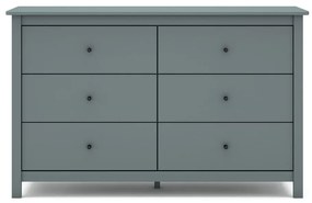 Szürkészöld borovi fenyő komód 130x80x45 cm Misti – Marckeric