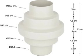 Bézs acél váza (magasság 23 cm) Velia – Kave Home