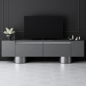 TV szekrény Bohem - Anthracite, Silver