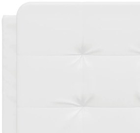 fehér műbőr fejtámla párna 120 cm
