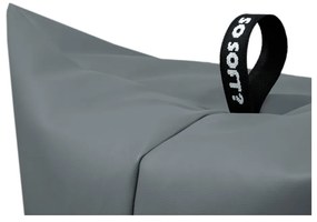 Sötétkék bőrutánzat babzsákfotel Icy Sofa – So Soft?