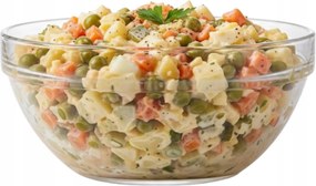 Saláta tálaló 22 CM Tál 1,8L Üveg Gyümölcs Chips Saláta Vastag Üveg