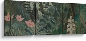 Kép - Henri Rousseau, The Equatorial Jungle, reprodukciók (órával) (90x30 cm)