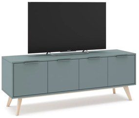 Szürkészöld TV-állvány 140x53x40 cm Pisco – Marckeric