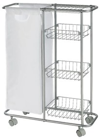 Slim univerzális gurulós polc kosárral, 28 l - Wenko
