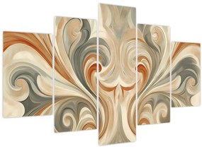 Kép - Örvények földszínekkel (150x105 cm)