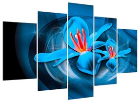 Modern kép - virágok (150x105 cm)