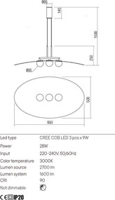 Függeszték Fekete CODY REDO 01-3290